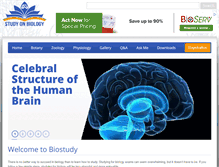 Tablet Screenshot of biostudy4u.com